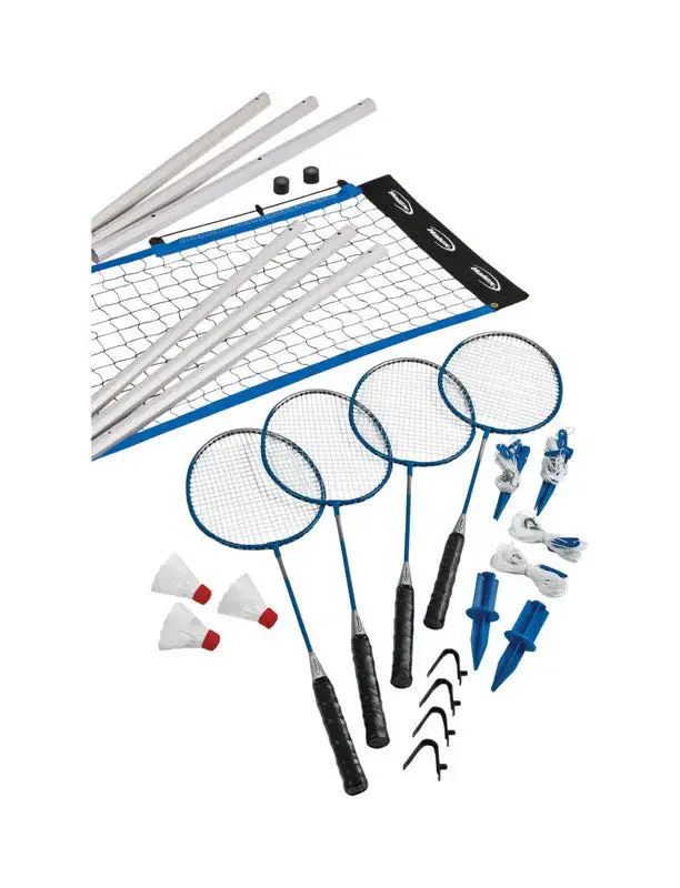 Halex Double Guide Rope System Pole Anchors Stakes Select Badminton Set 9H x 3.5W x 24.75L