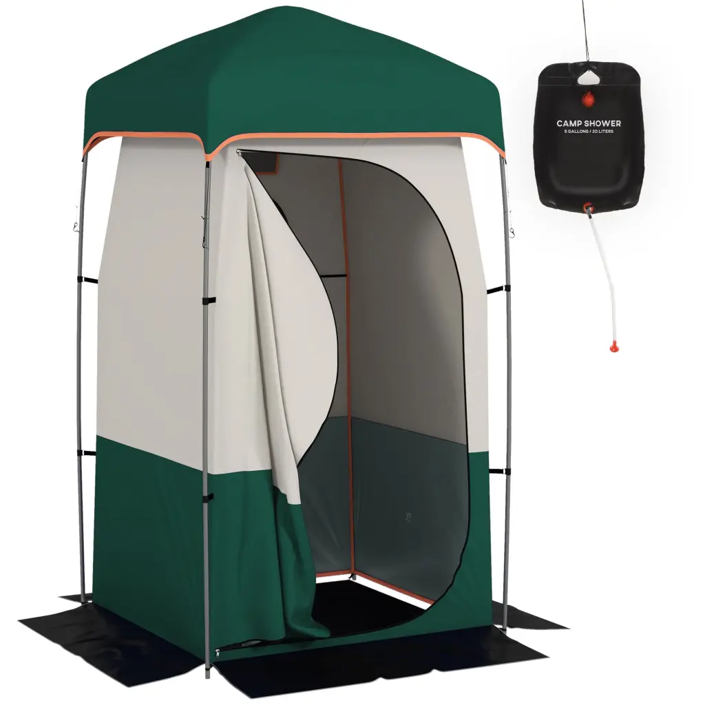 Outsunny Portable Shower Tent Privacy Shelter Camping Changing Room aosom business