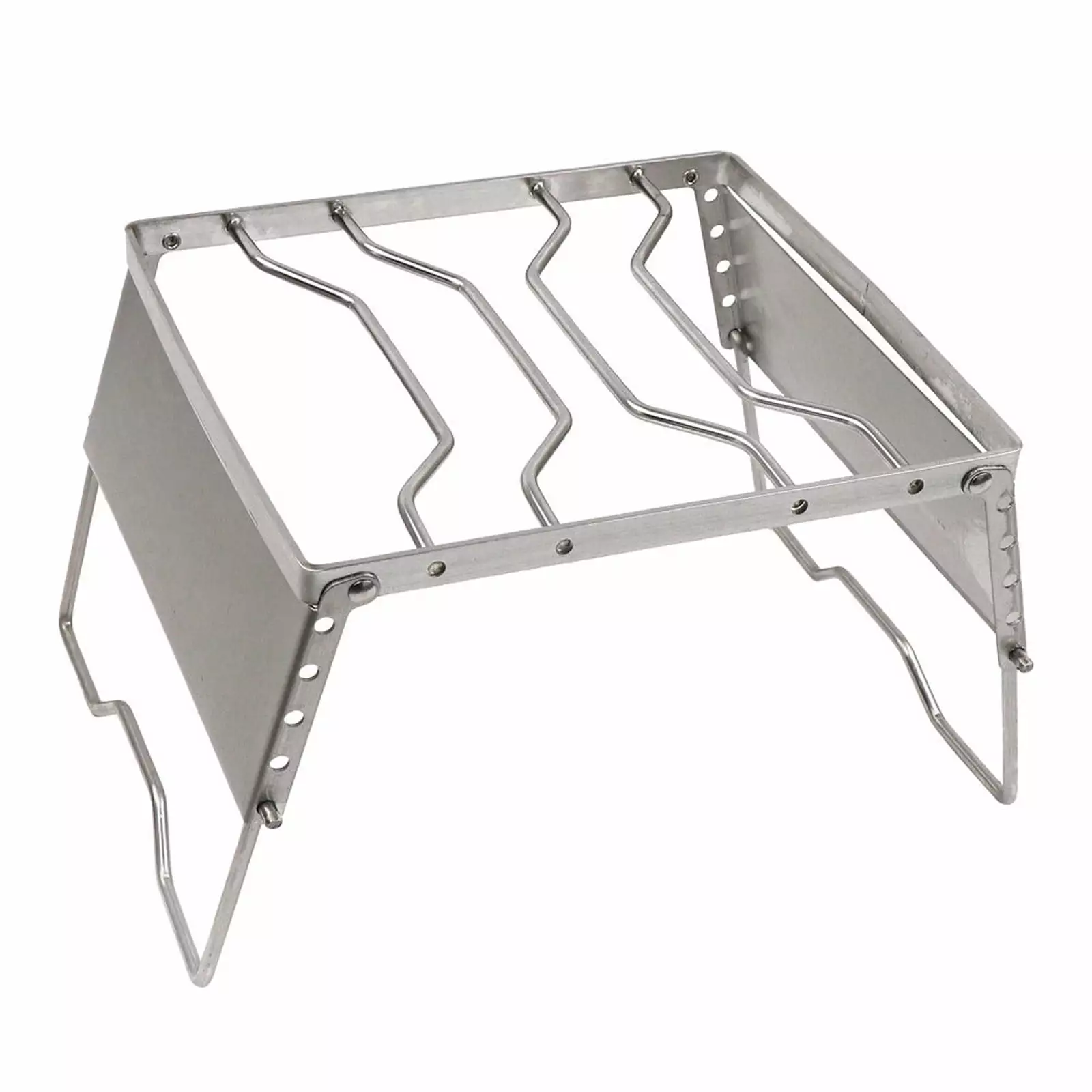 Foldable Travel-friendly Camping Grill Stainless Steel BBQ Smoker Outdoor Cooking Picnics Beach YZHM