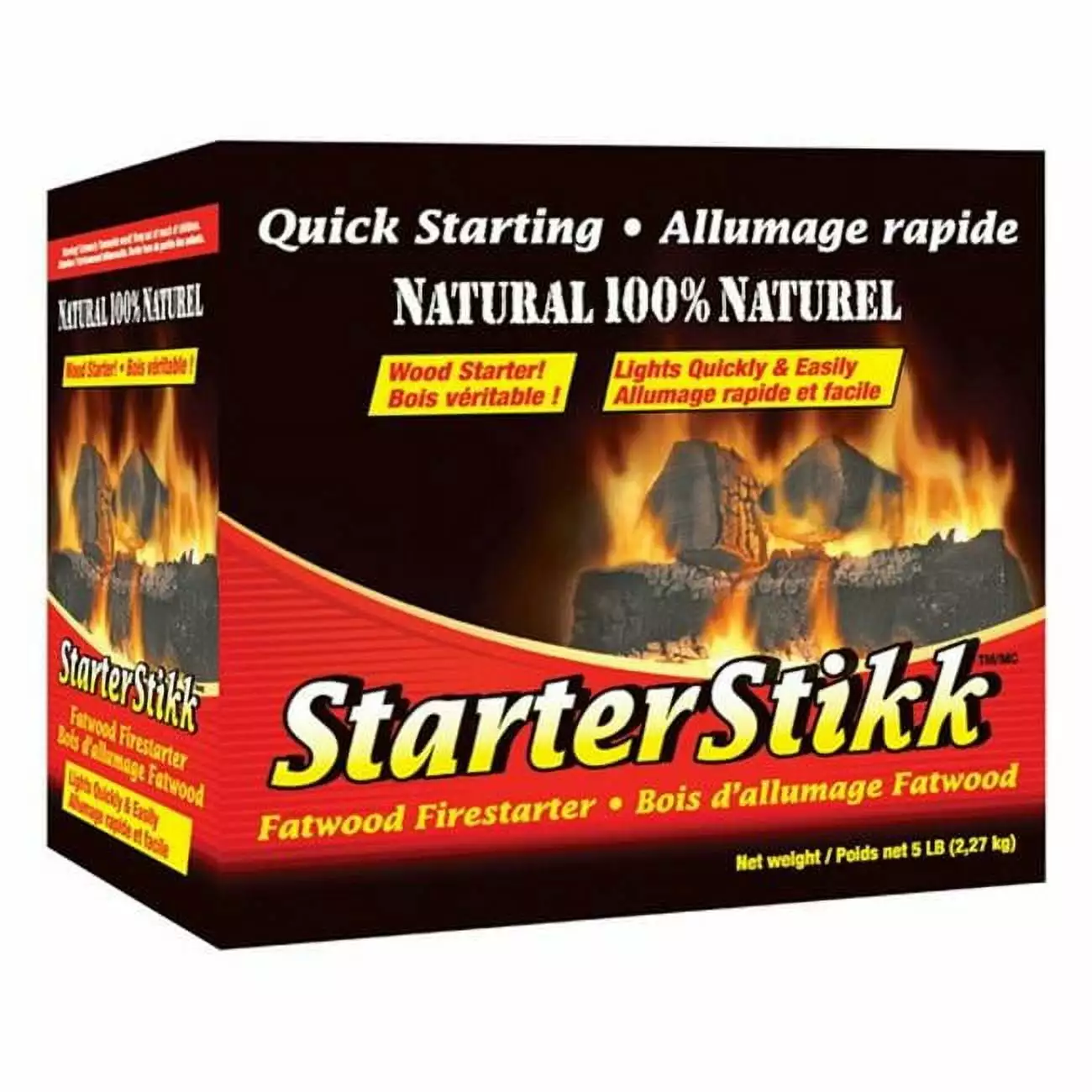 Starterstikk 4152500153 5 lbs Fatwood Firestarter Camping and Fireplaces PINE MOUNTAIN