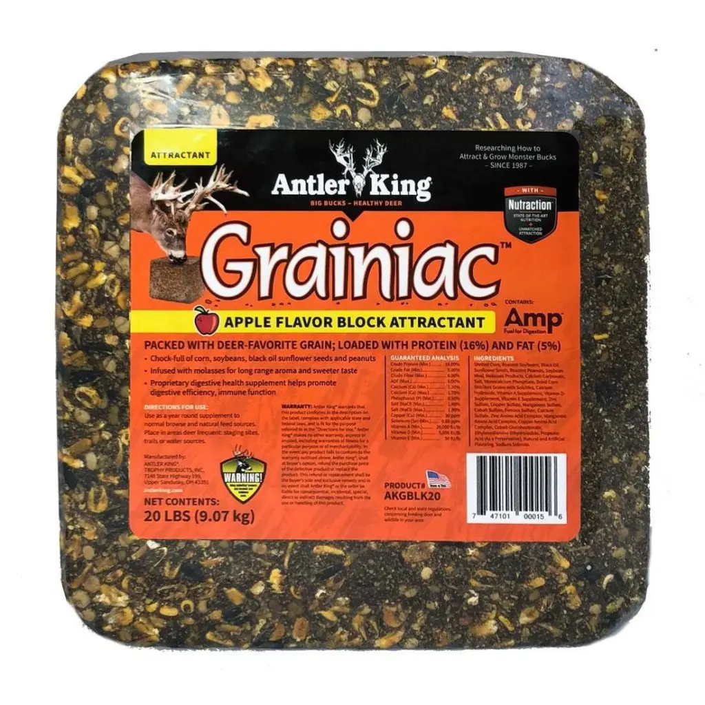 Antler King Grainiac Block 20 lb Deer Attractant and Feed