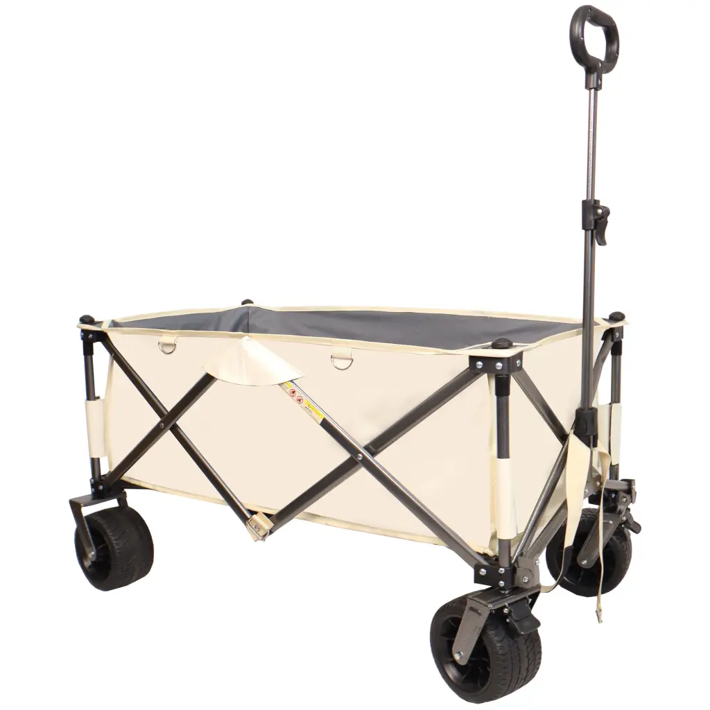 Heavy Duty Folding Wagon Cart Beach Sand Big Wheels aimnny store