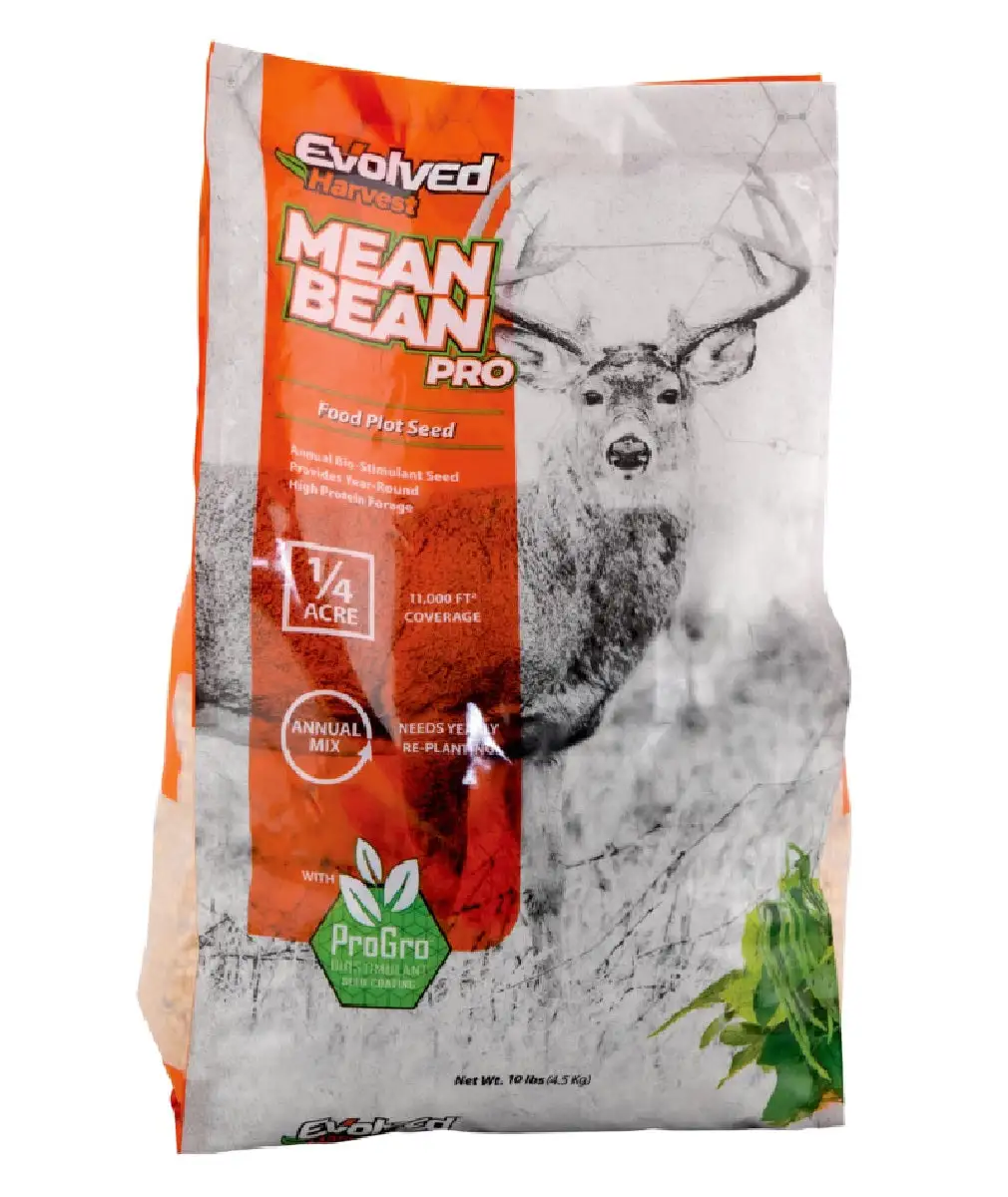 Evolved Harvest EVO81002 Mean Bean Pro Food Plot Seed 10 lb High Protein Deer Attractant