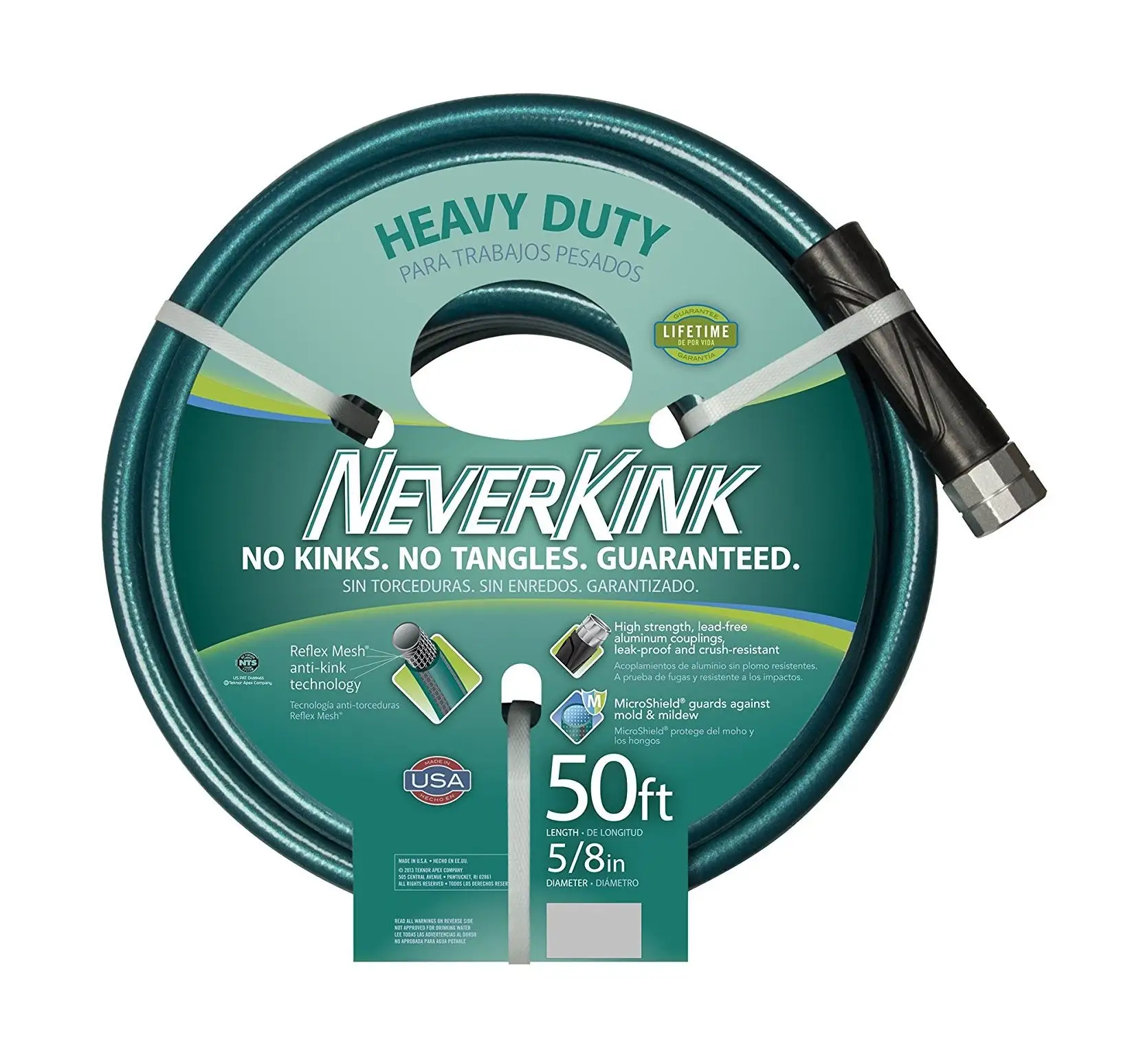 NeverKink 8617-50 Heavy Duty Ultra Flexible Garden Hose 5/8 x 50 Feet