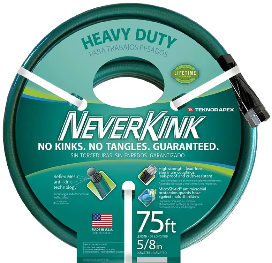 Neverkink 8617-75 Heavy-Duty Garden Hose 75 Feet Ultra Flexible Kink-Free