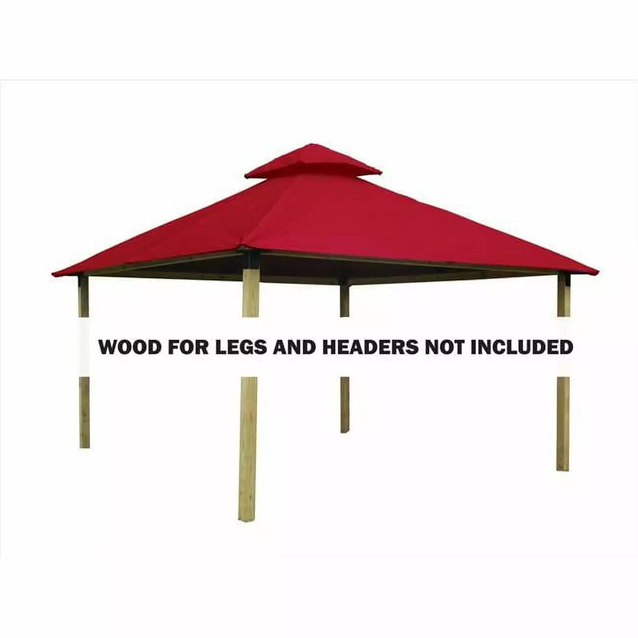 12 sq. ft. Gazebo Roof Framing & Mounting Kit Cardinal Red Outdura Canopy SuperHeroStuff