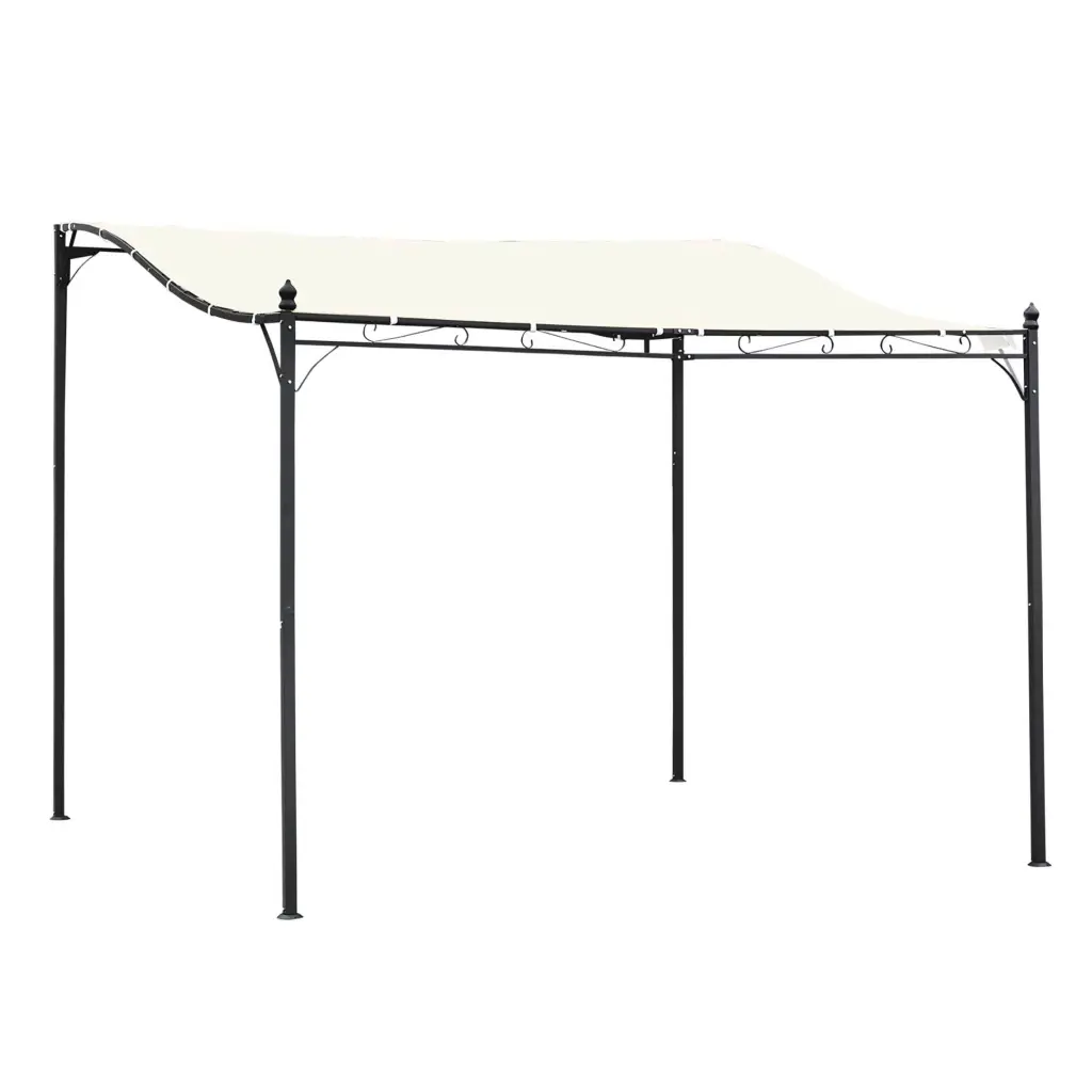Outsunny 10 X 10 Steel Outdoor Pergola Gazebo Patio Canopy Weatherproof aosom business