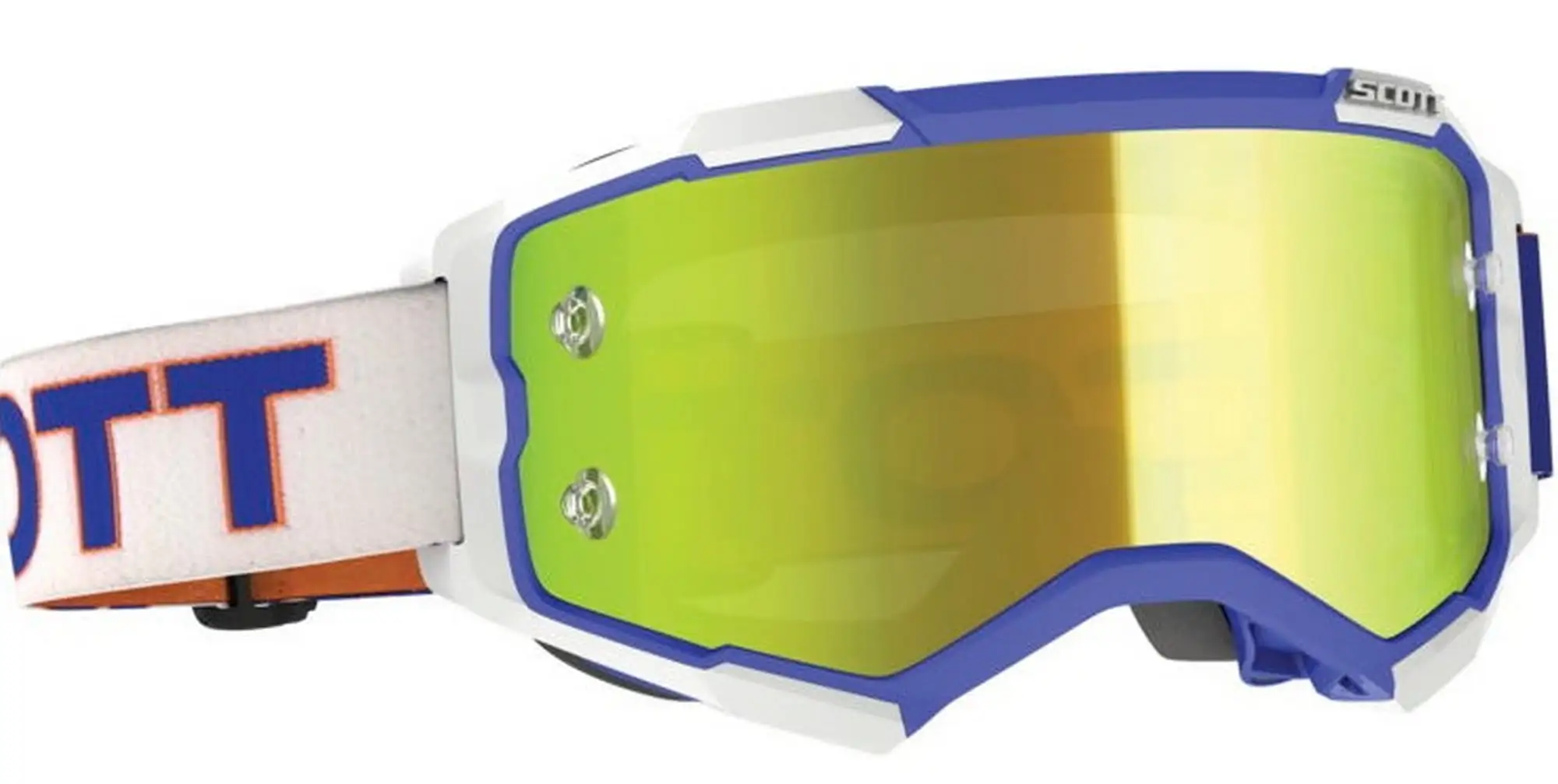 Scott Fury MX Offroad Goggles Retro w/Yellow Chrome Lens - MGW-24021