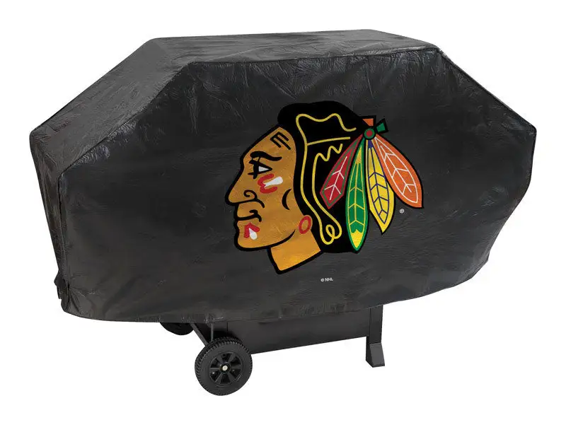 Rico NHL Black Blackhawks Universal Grill Cover Outdoor Protection