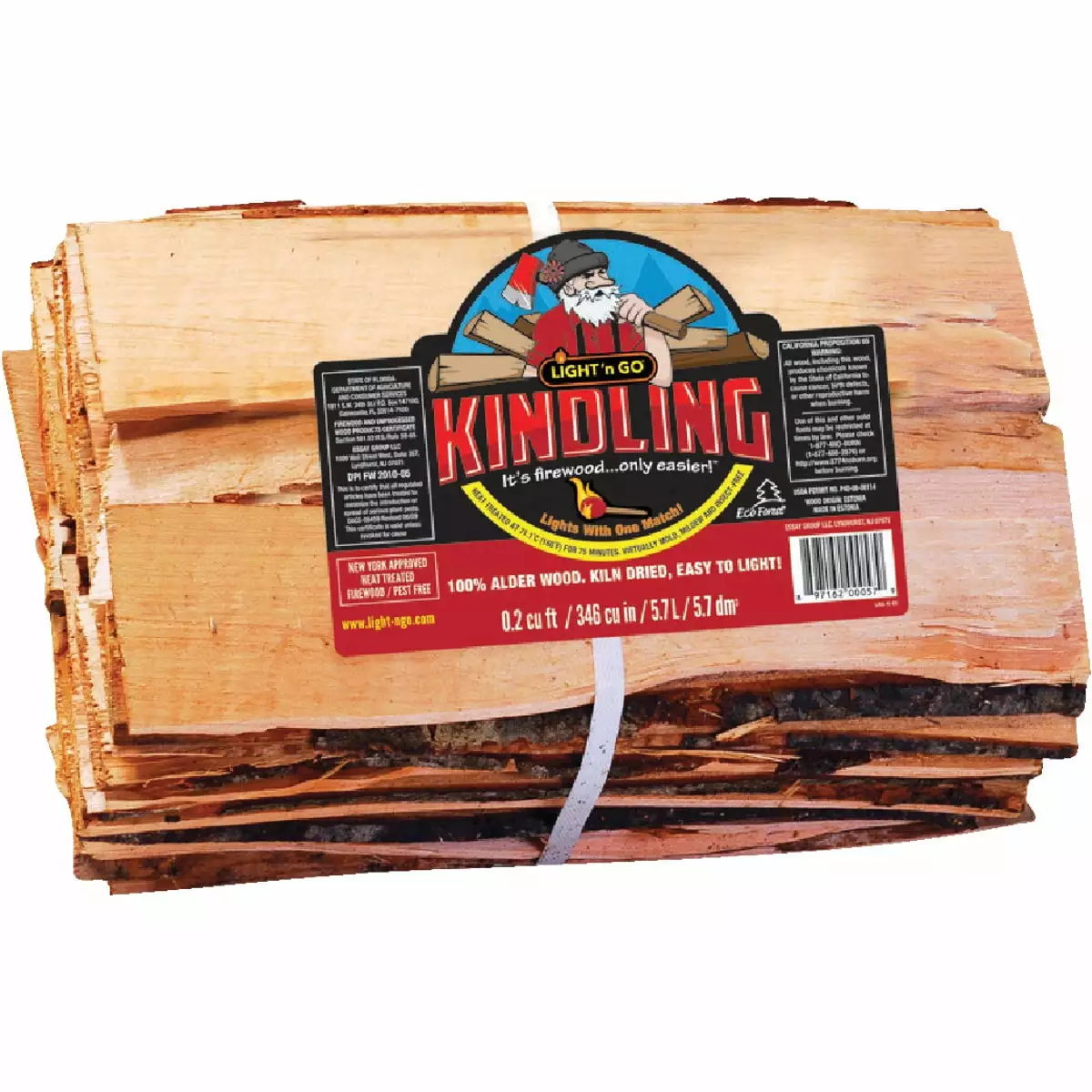 Light 'N Go Kindling Fire Starter Firewood Luxury Bundle Camping and Fireplaces Essay Group
