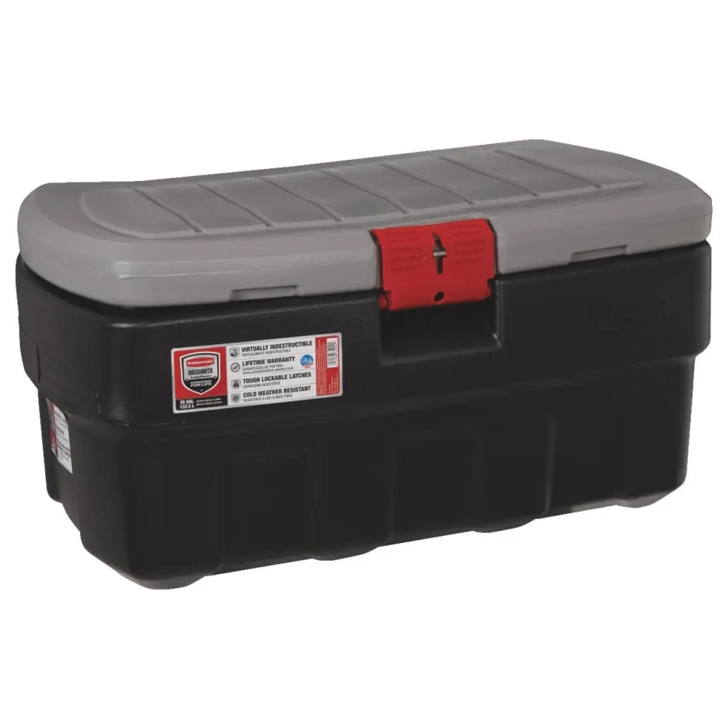 Rubbermaid ActionPacker 35 Gallon Black Heavy Duty Storage Tote Lid