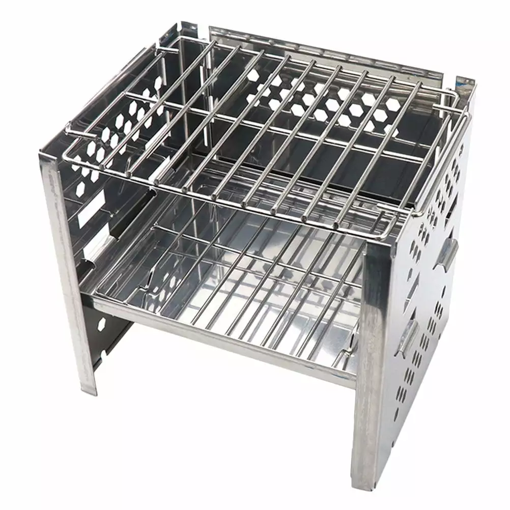 Stove BBQ Grill Outdoor Charcoal Camping Grill Propane Option Travel-friendly Smoker Frcolor