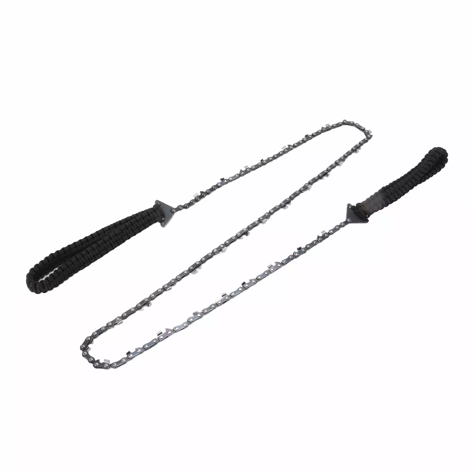 LaMaz 64 Links 31 Cutter 3/8 48 Inch High Reach Tree Limb Hand Rope Chain Saw Black Paracord