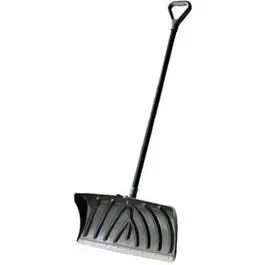 Deluxe Poly Snow Pusher Large D-Grip 24-Inch Wide Shovel Various