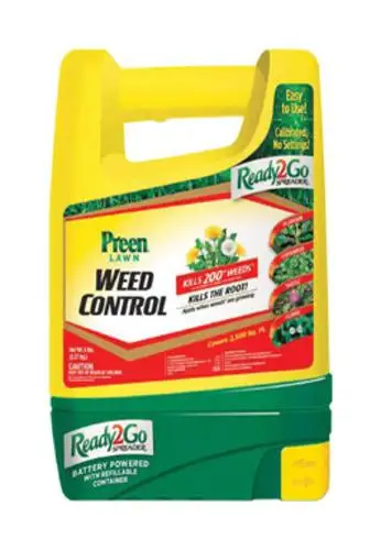 Preen 24-64029 Ready2Go Spreader 5 lbs Easy Lawn Fertilizer and Weed Control Application