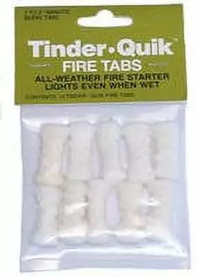 Tinder Quik Fire Starter Quick and Reliable Ignition Any Condition Four Seasons Survival