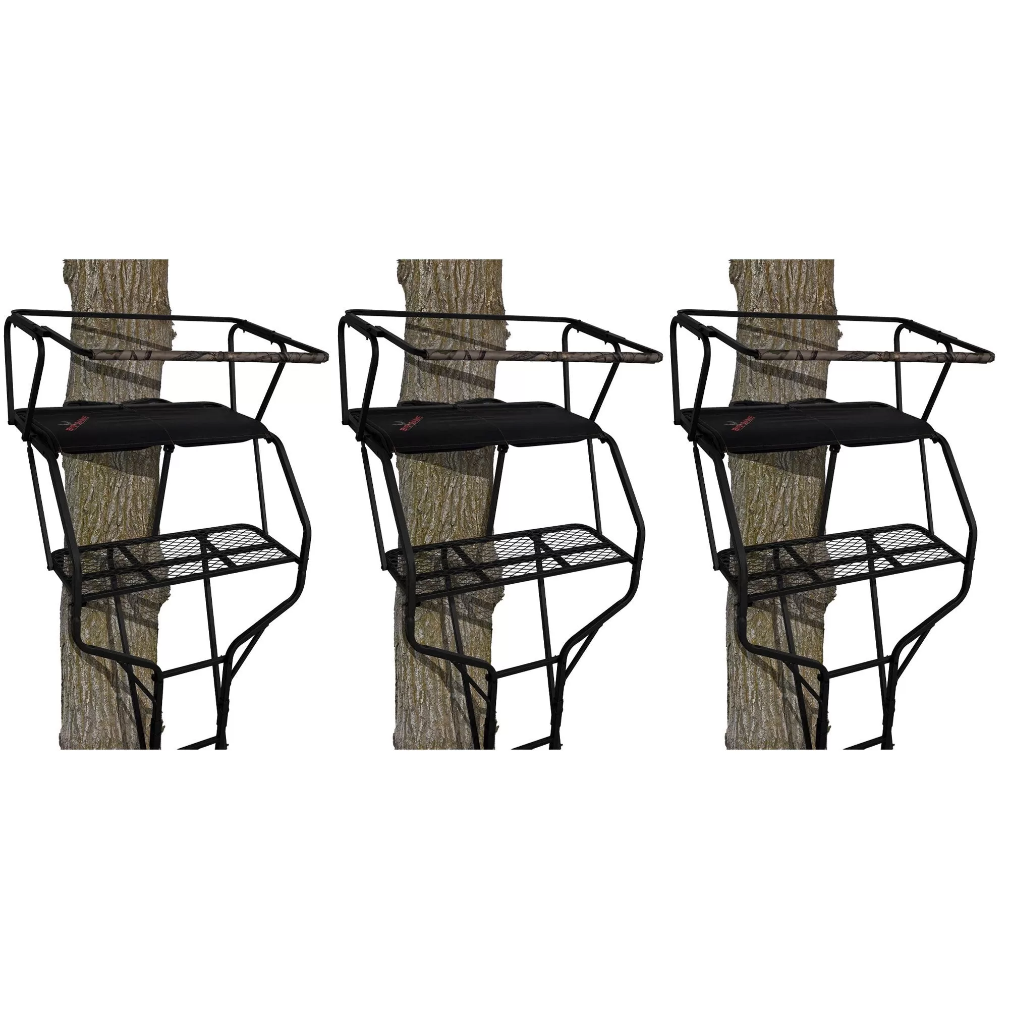 Big Game Guardian DXT Portable 2 Hunter Tree Ladder Stand 18 Foot 3 Pack