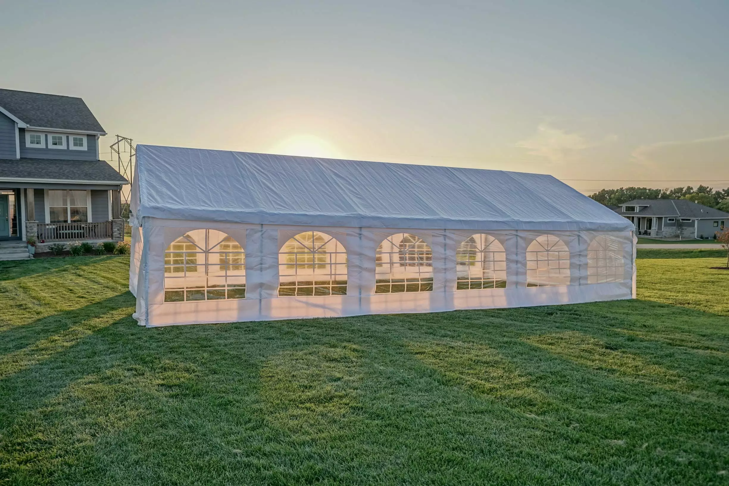 Shade Tree 20x40ft Heavy Duty Event Party Wedding Tent Canopy Sidewalls Weatherproof
